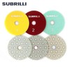 SUBRILLI Dry/Wet 3 Step Diamond Polishing Pads 4 Inch for