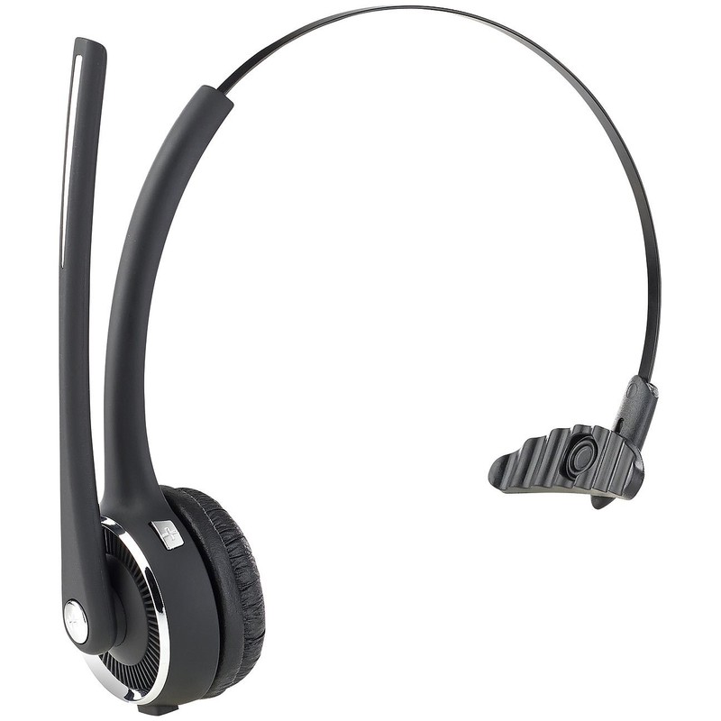 Callstel PC Headset: Profi-Mono-Headset mit Bluetooth, Geräuschunterdrückung, 15-Std.-Akku (Headset schnurlos,