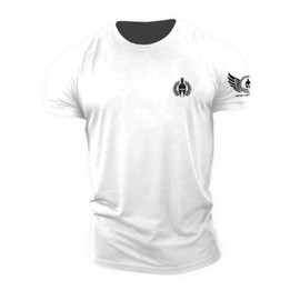 ReedCA Spartan Olive Branch - Muscle Athletic Workout Tee Top Gym Bodybuilding Shirts Fitness(White,M)