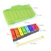 ENNBOM Xylophone Glockenspiel 8 Notes Chromatic Resonator Bells with Green