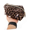 FOMIYES 2sets Travel Cosmetic Bag Large Capacity Makeup Storage Leopard