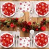 Christmas Snowflake Paper Plates and Napkins Red White Snowflake Plates