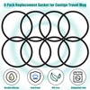 8pcs Replacement Rubber Lid Seals Compatible with Contigo Snapseal Byron