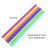 AKOAK Reusable Silicone Straws,BPA-Free Extra Long Flexible Straight Straws for