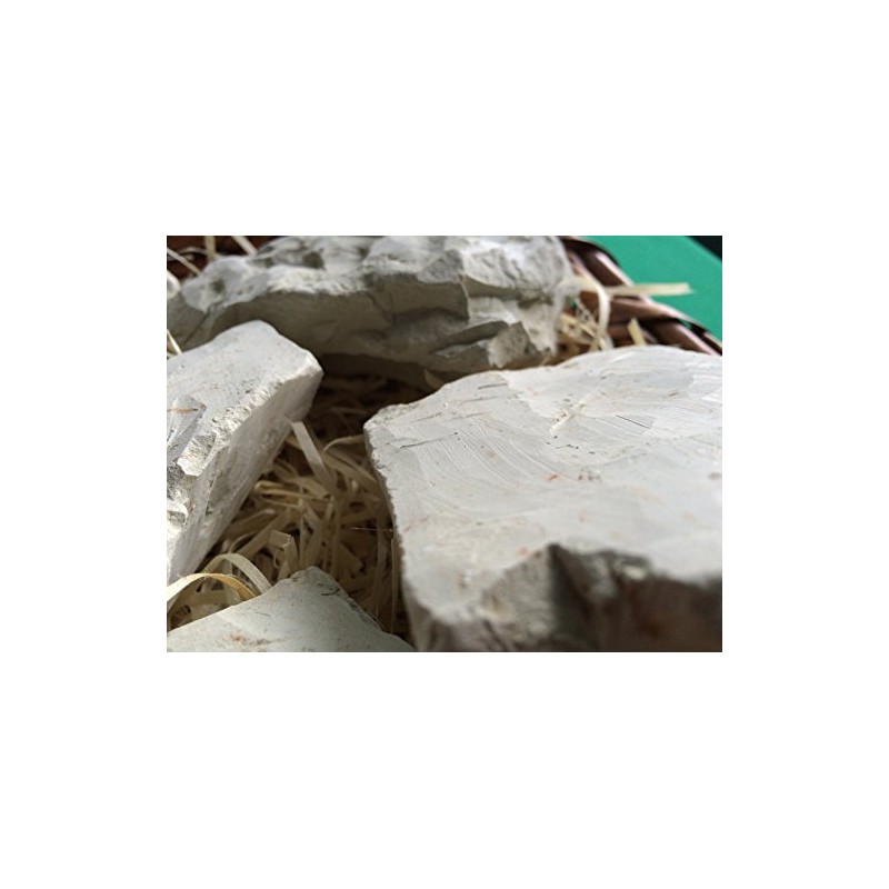 GREEN edible Clay chunks (lump) natural for eating (food), 8