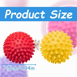 Massagebälle Faszienball, 3 Stück, Triggerpunkt Gymnastikball, für Reflexzonen, Anti-Stress, Plantarfasziitis Entspannung Schmerzlinderung, Behandlung von Muskelverspannungen