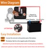 CXBB DC12V 200A Remote Battery Disconnect Switch Kill Switch for