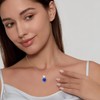 FJ Love Heart Necklaces 925 Sterling Silver Tanzanite Necklace December