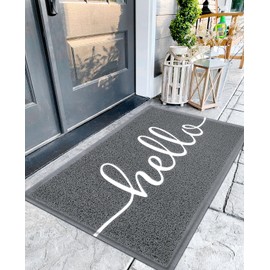 EARTHALL Funny Hello Mats Outdoor/Indoor, Front Door Mat Outside Entrance, Inside Outside Mats for Home Entrance, Funny Doormat Outdoor/Indoor Entrance, Front Porch Decor for Farmhouse 48"x32"