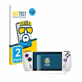 BROTECT 2 x Full Cover Screen Protectors Compatible with Asus ROG Ally (2023) RC71L Full Screen Protector Film [3D Curved, Crystal Clear]