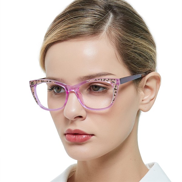 OCCI CHIARI Clear Reading Glasses for Women 3.0 Red Stylish