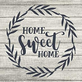 Chico Creek Signs Home Sweet Home Rustic Farmhouse Style White Wood Sign Wall Décor Gift 12 x 12 Wood Sign B3-12120001013