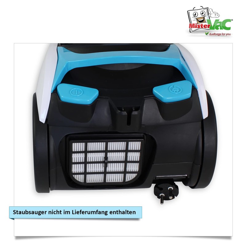 MisterVac 2 x dust container filters + 1 x exhaust