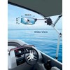 KEMIMOTO Pontoon Boat Mirror Rear View with Telescoping Pole, 10.5“