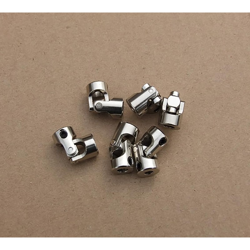 2 Pack 2-10mm Universal Joint Shaft,RC Drive Shaft Coupler Coupling
