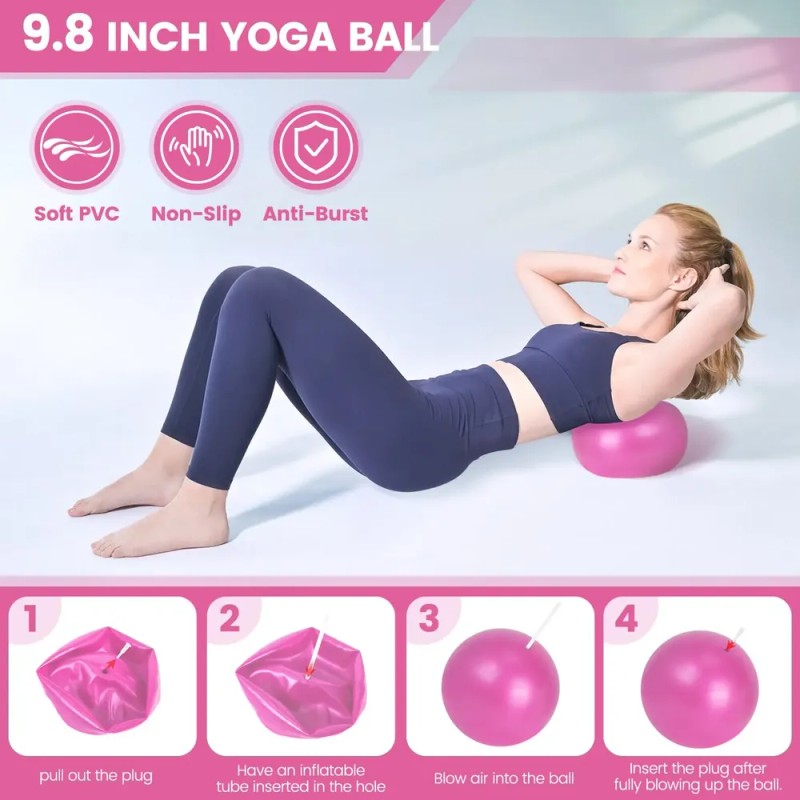 11pcs Pilates Circle Y Pilates Ball Set Bands