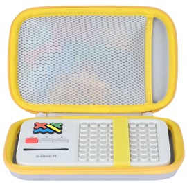 Lebakort - Funda de almacenamiento compatible con GiiKER Super Blocks Pattern Matching Puzzle Games Original 1000+ Challenges Brain Teaser Juguetes para niños y adolescentes (blanco roto + caja