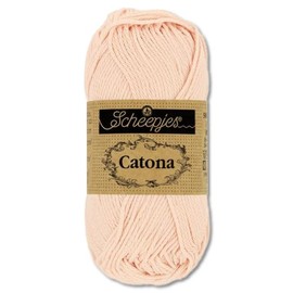 Frida's Wollhaus Scheepjes 50 g Catona 100% Cotton Knitting Crochet Amigurumi 109 Colours (263 | Petal Peach)