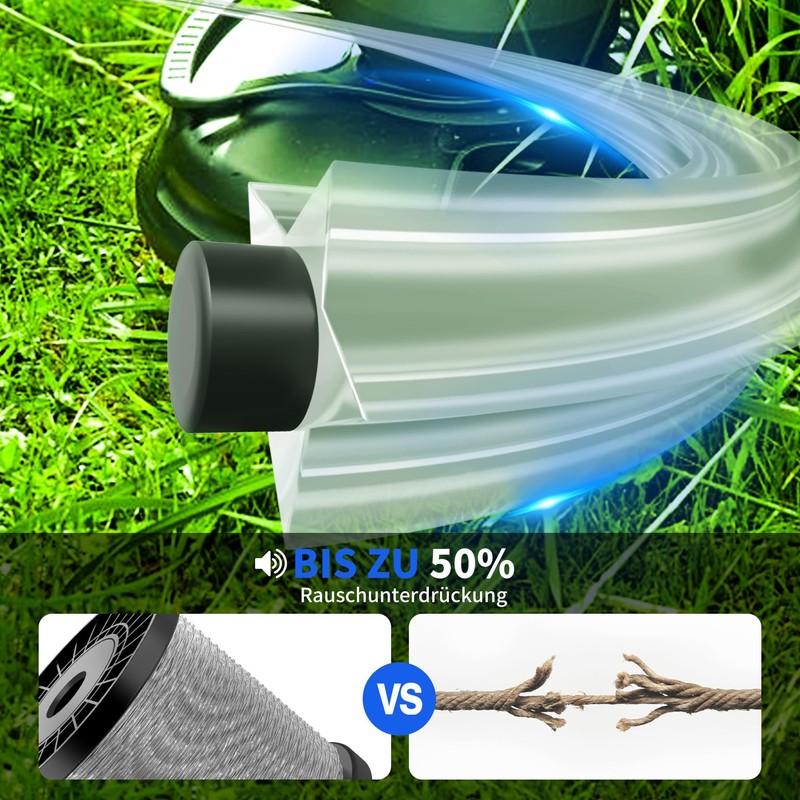 Forever Speed String Grass Trimmer Lines Black Grey 2.4 mm