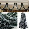 5X 2.5M Christmas Snow Tips Tinsel Garland Snowflakes Natural Decor