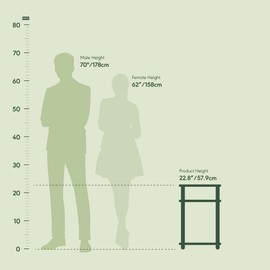 Furinno Just 3-Tier Turn-N-Tube End Table / Side Table / Night Stand / Bedside Table with Plastic Poles, 1-Pack, Americano/Black