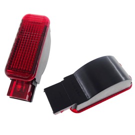 MOTHAF 2Pcs Interior Red Warning Light Door Panel Light 8KD947411 For A3 S3 A4 S4 A6 S6 A8 RS3 RS4 RS5 RS6 Q5 TT