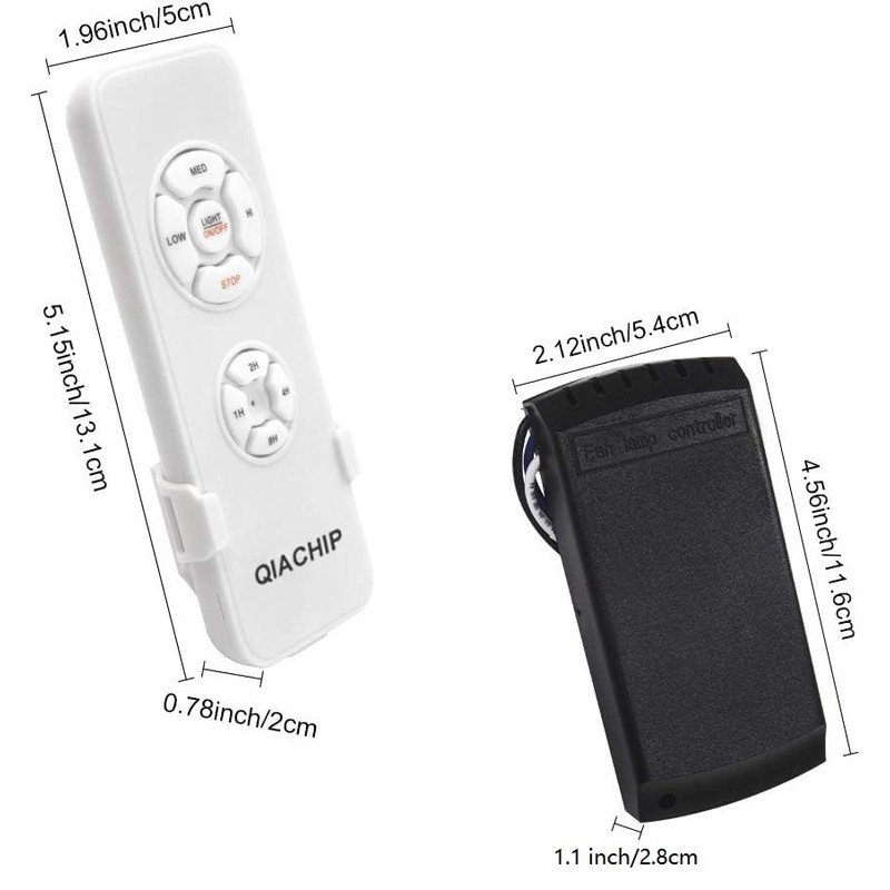 QIACHIP Universal Ceiling Fan and Lights Wireless Remote Control Kit