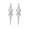 Alligator Crocodile Earrings for Women Exaggerated Gold Crocodile Earrings Funny