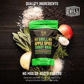 Hey Grill Hey | APPLE SPICE TURKEY BRINE | Poultry brine for smoked turkey with delicious herbs and spices