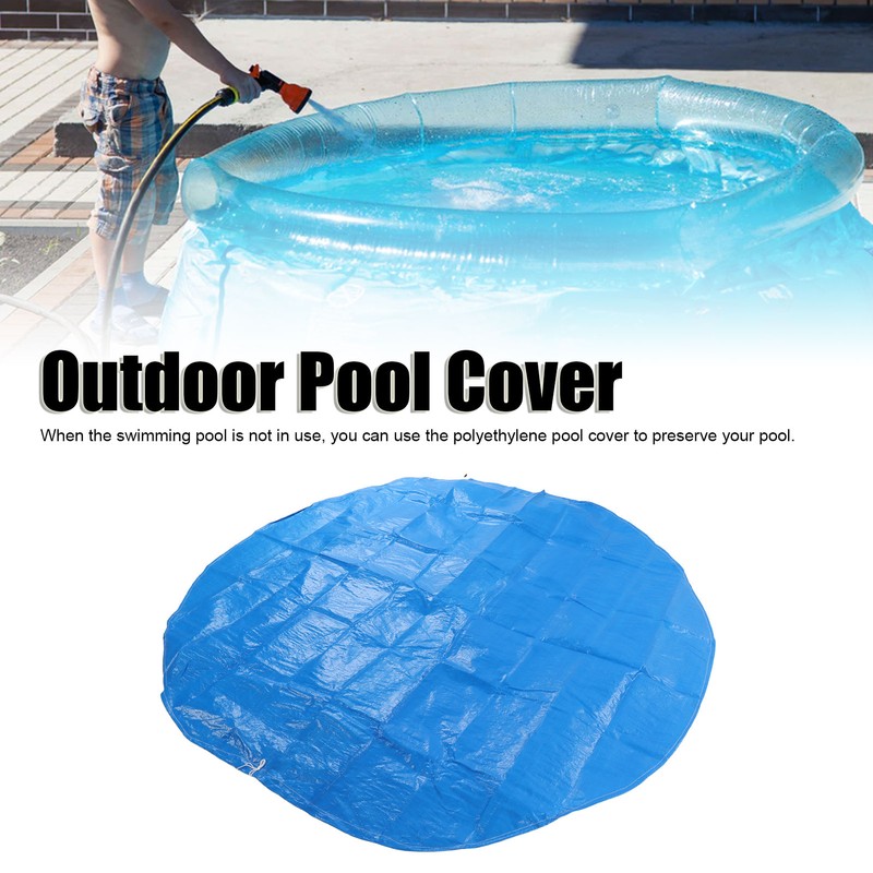 Pool Cover Waterproof Dustproof Round Polyethylene Swimming Pool Cover with