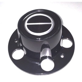 BB Auto Set of 4 New 4x4 Black Wheel Hub Center Caps Replacement for Ford Ranger Bronco II Explorer 4x4 4WD Black Cap Black Emblem with Screws 2 Open Front 2 Closed Rear caps