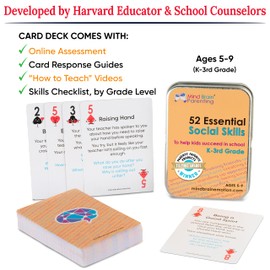 52 Essential Social Skills Lessons & Teaching Tool Kit - by Harvard Educator - Social Emotional Learning Activities for Parents, Teachers, School Counselor (Kindergarten, Elementary Kids)