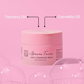The Beauty Crop Graces Faces Cleansing Balm Refill - Nourishing & Hydrating, All Night Hydration, Suitable For All Skin Types, Vegan Friendly - 70g