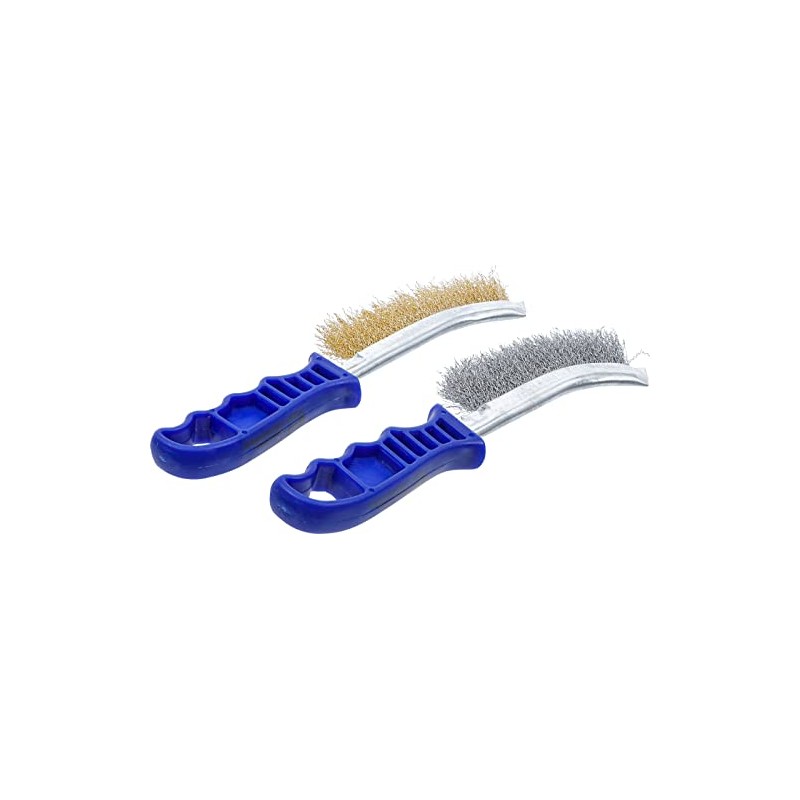 BGS 71033 | Wire Brush Set | Steel and Brass