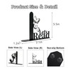 Metal Girl Reading Book Bookends，Lets Read Bookends for Shelves Bookshelf