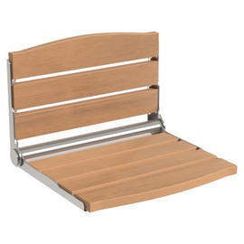 DWVO Folding Shower Seat Wall Mounted， Fold Down Shower Bench，Home Care Folding Shower Chair for Seniors,Disables,Pregnants Black