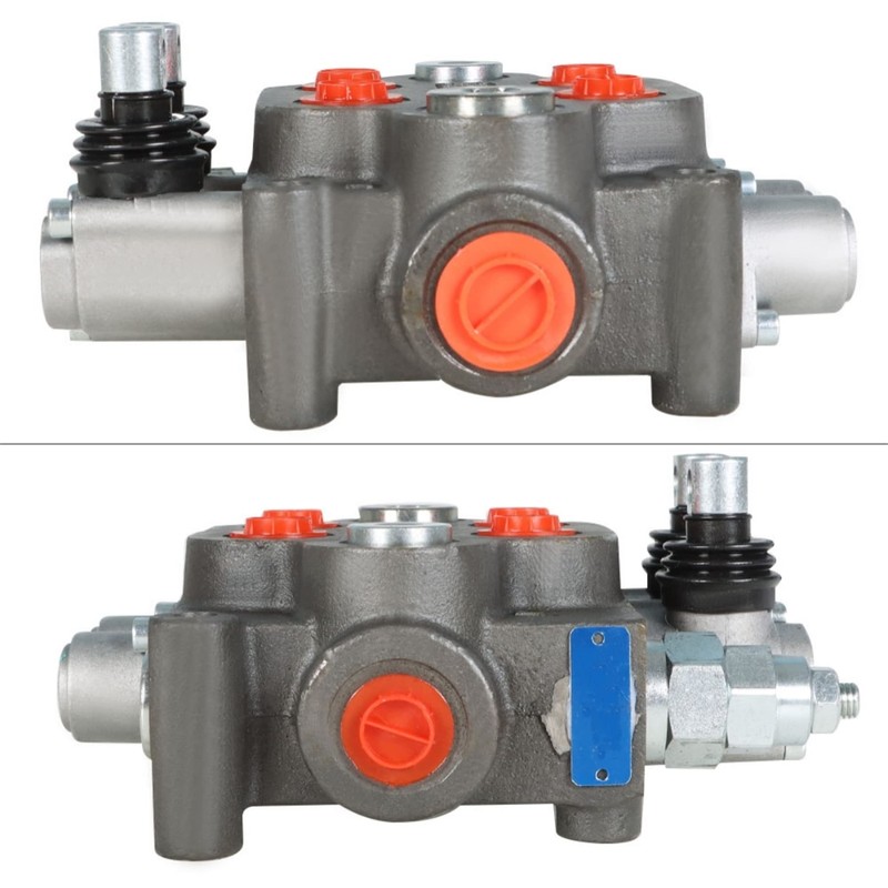Timunr 2 Spool 25GPM Hydraulic Directional Control Valve, 3000PSI BSPP