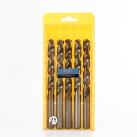 25pcs 3/64-1/2 Inch Cobalt Drill Bits, M35- HSS High Speed Steel for Drill/Driver Stainless Steel Heavy Duty Twist Steel Drill Bits (5, 11.5 mm)