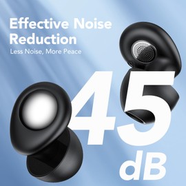 CASCHO Ear Plugs for Sleeping, 45dB Noise Cancelling Earplugs für Schlaf/Konzentration/Reisen/Arbeit/Konzerte, Ultra Bequeme Wiederverwendbare Silikon Ohrstöpsel, mit 8 Spitzen (XS/S/M/L) und Etui.