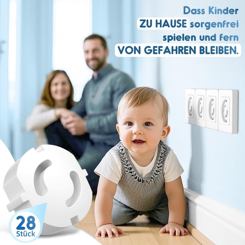 Kimsky Sockets Child Lock - (Pack of 28) Child Safety