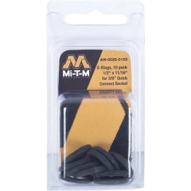 FixtureDisplays Mi-T-M 1/2" x 11/19" Pressure Washer O-Ring Kit for 3/8" Quick Connect (10pk)