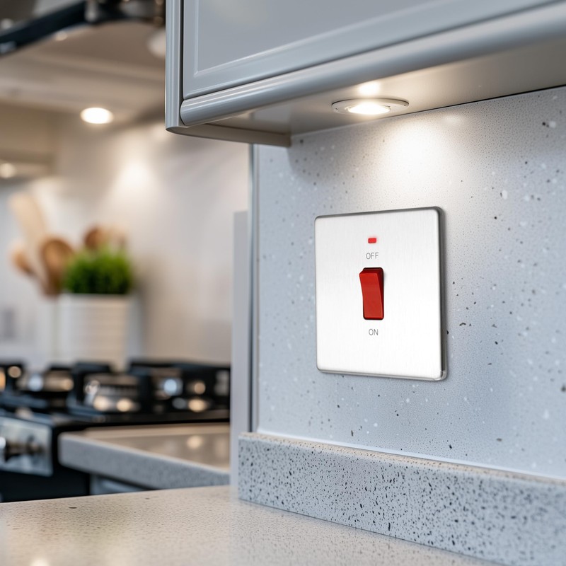 BG Electrical Cooker Control Switch Unit with LED Power Indicator,