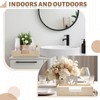 Beeveer Natural Travertine Guest Towel Holder Disposable Napkin Tray Dinner