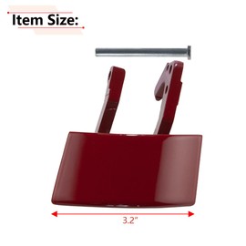 RLB-HILON Metal Right Door Handle Repair Kits Compatible with Honda CRZ CR-Z 2011 2012 2013 2014 2015 Year, Red Color