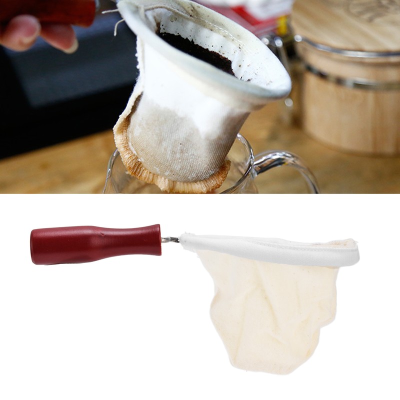 Flannel Cloth Coffee Filter Cold Brew Coffee Strainer Bags Reusable