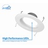 NICOR Lighting DCR561081203KWHBF LED Downlights, White Baffle