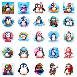 Penguin Sticker Set of 50 Cute Decoration for Car Laptop Skateboard Bicycle Moped Motorcycle Bicycle Computer Suitable for Adults Children