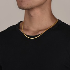 PROSTEEL Gold Chain Layered Necklaces for Women Snake Herringbone Necklace Chocker