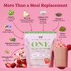 VitaHustle All-in-One Nutrition Shake, Strawberry - Plant Based Protein Powder
