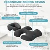 Hdenmist Face Down Massage Pillow for Sleeping, Non-Slip Bottom